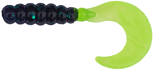GSM Fishing BB 2-Inch Fat Grub Baits (10 Pack) – JuneBug and Chartreuse Colors
