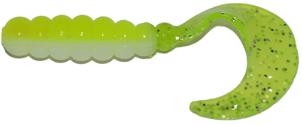 GSM Fishing BB 2-Inch Fat Grub Bait - Acid Rain Color, Pack of 10