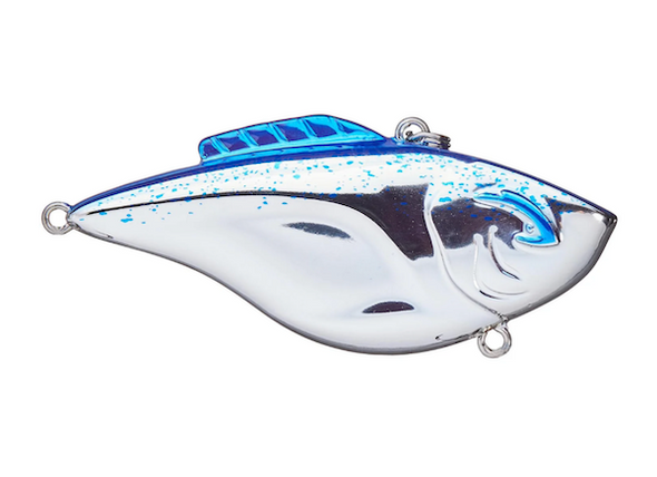 GSM Fishing Hammer-Trap 3/8 oz Chrome Blue with Splatter Black - Part Number BLF-HT38-797