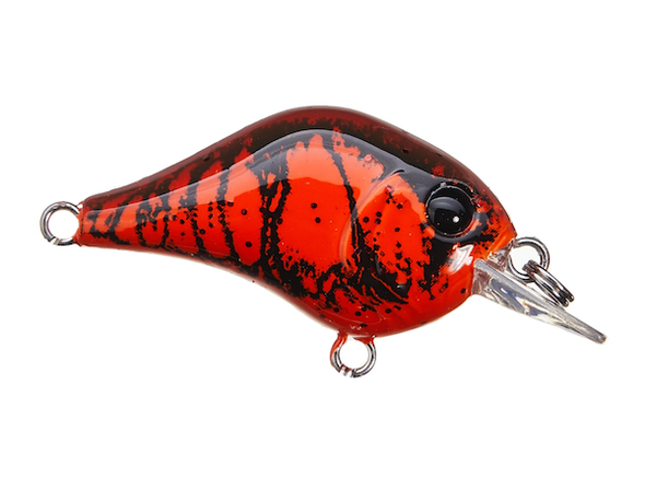 GSM Fishing GNAT Tiny Crank 1/8 oz Red Glitter Craw - Versatile Smallmouth and Bass Lure