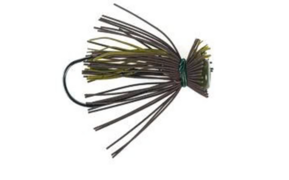 GSM Fishing Spot Remover Finesse Jig 1/4 oz Natural Green Pumpkin - BEL-SRFJ14-120