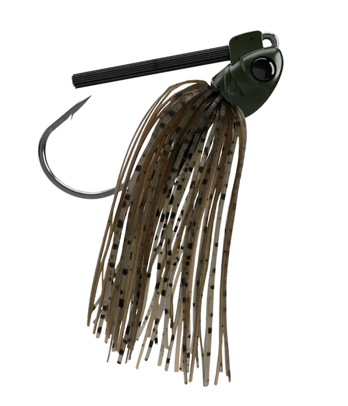 GSM Fishing Brush Panda Heavy Cover Swim Jig 1/4 oz. Green Pumpkin