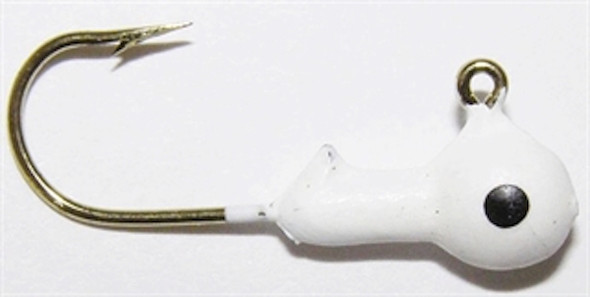 GSM Fishing BB 1/8 Ball Jig Head 8B White