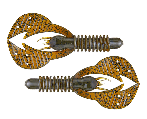 GSM Fishing 3.75 inch Kamikaze Craw in Green Pumpkin - 6 Pack