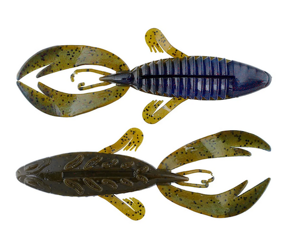 GSM Fishing 4" Rojas Fighting Frog Confusion Soft Plastic Lures - Pack of 7