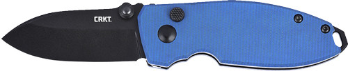CRKT Knives Squid 2.2" Fine Edge Folding Knife with Blue Micarta Handle
