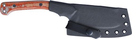 CRKT Knives RAZEL Fixed Blade Knife with Kydex Sheath - 4.25 inch Carbon Steel Blade, Brown Micarta Handle