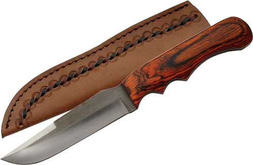 SZCO Sawmill 5.5-Inch Sawmill Knife with Stainless Steel Blade and Red Wooden Handle