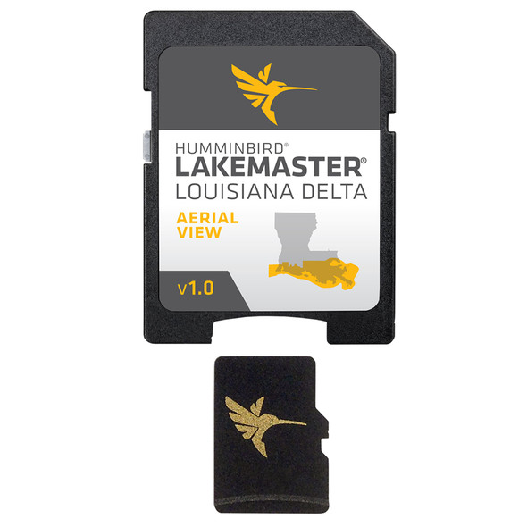 Humminbird LakeMaster Louisiana Delta Aerial Satellite View Micro Card Part 600050-1