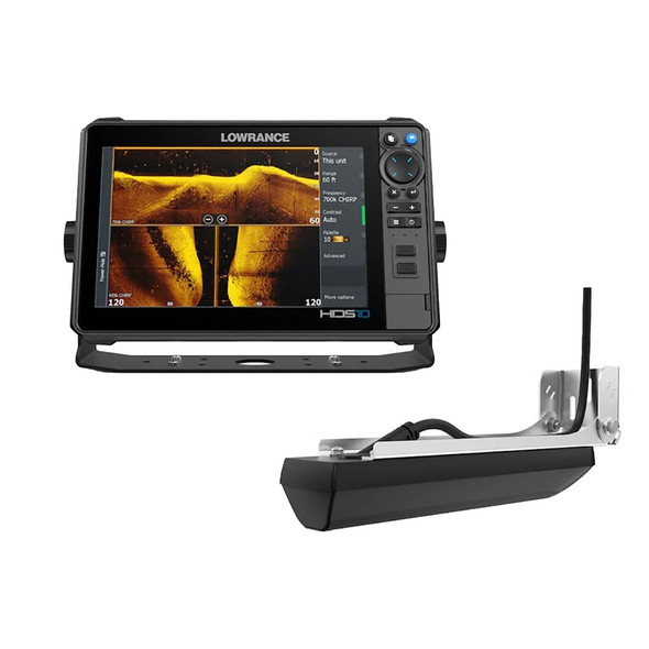 Lowrance HDS PRO 10 Fishfinder and Chartplotter with Preloaded C-MAP DISCOVER and Active Imaging HD Transducer