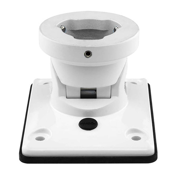 DS18 HYDRO Universal Flat Swivel Mount - White for Marine and Off-Road Applications