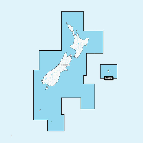 Navionics NAPC029R New Zealand Navionics+ Marine Chart for Chartplotters