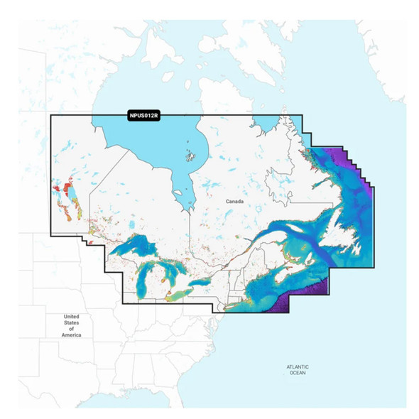 Navionics Platinum+ NPUS012R Marine Chartplotter Card for Eastern Canada and Great Lakes