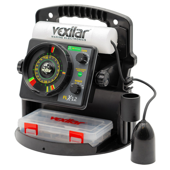 Vexilar FLX-12 Pro Pack II Fishfinder System with 12 Degree Ice Transducer