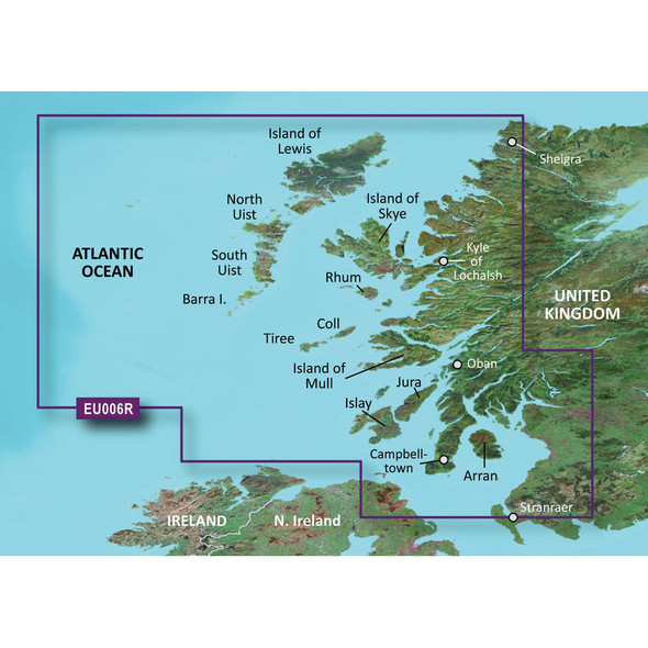 Garmin BlueChart g3 HD HXEU006R Scotland West Coast microSD/SD Card