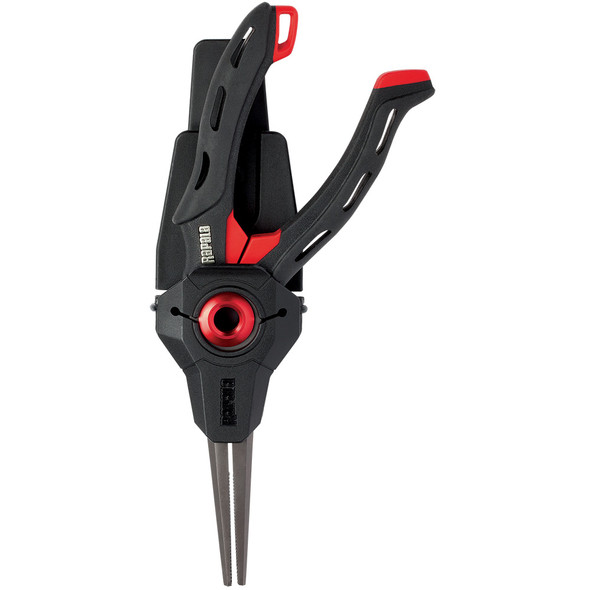 Rapala Mag Spring Pliers - 8 Inch with Magnetic Spring System and Serrated Jaws