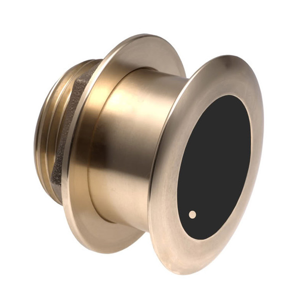 Garmin B175L Bronze 12-Inch Through-Hull Transducer - 1kW, 8-Pin with Tilted Element for Fiberglass and Wooden Hulls
