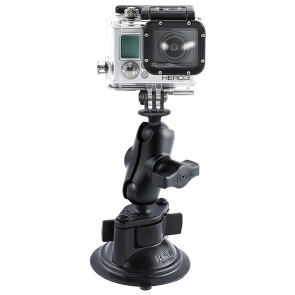 RAM Mounting Systems RAM-B-166-A-GOP1U GoPro Hero Short Arm Suction Cup Mount