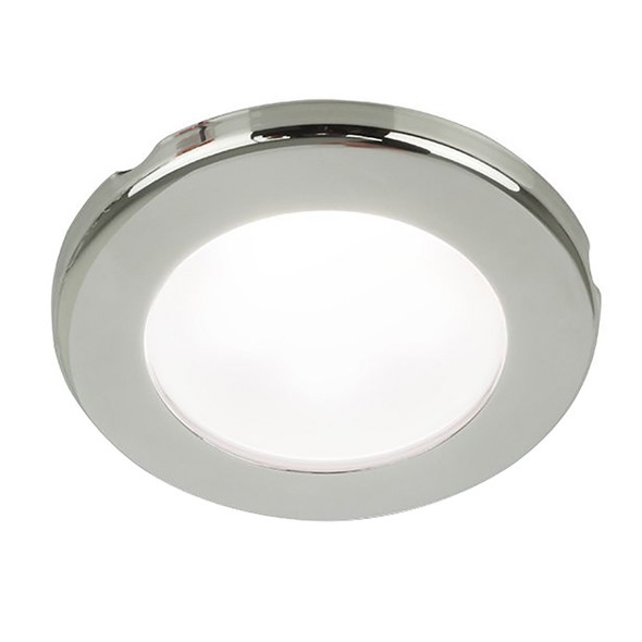 Hella Marine EuroLED 75 3-Inch Round Screw Mount Down Light with White LED and Stainless Steel Rim