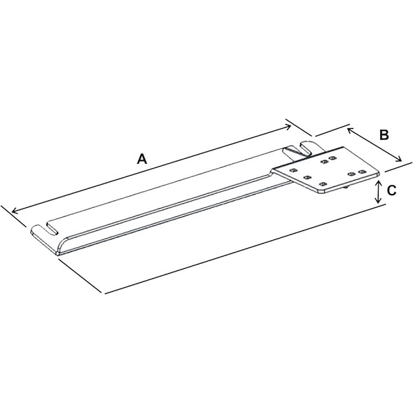 RAM Mounting Systems No-Drill Vehicle Base for '10-13 Ford Transit Connect & Compatible Vans