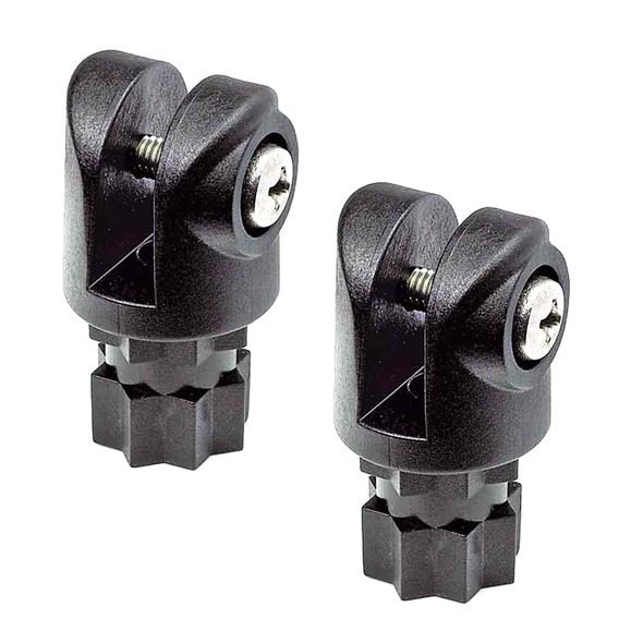 RAILBLAZA Clevis/Bimini Support Pair - Black for Easy Bimini Top Management