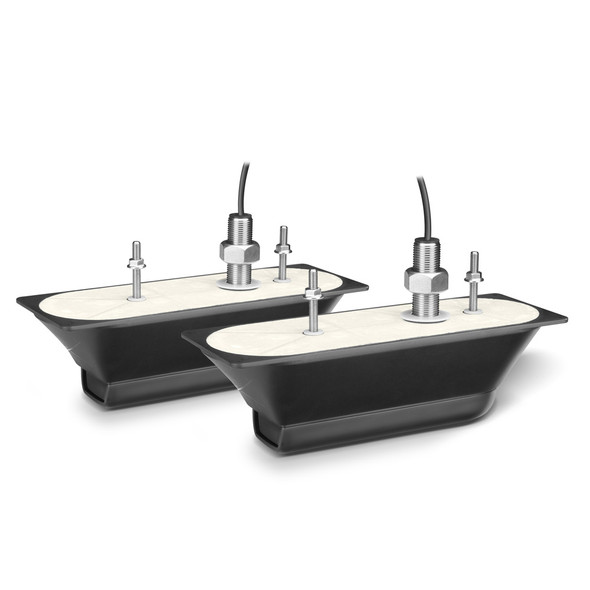 Garmin GT51M-THP Stainless Steel Thru-Hull Transducer Pair with DownV/SideV and Traditional CHIRP Sonar