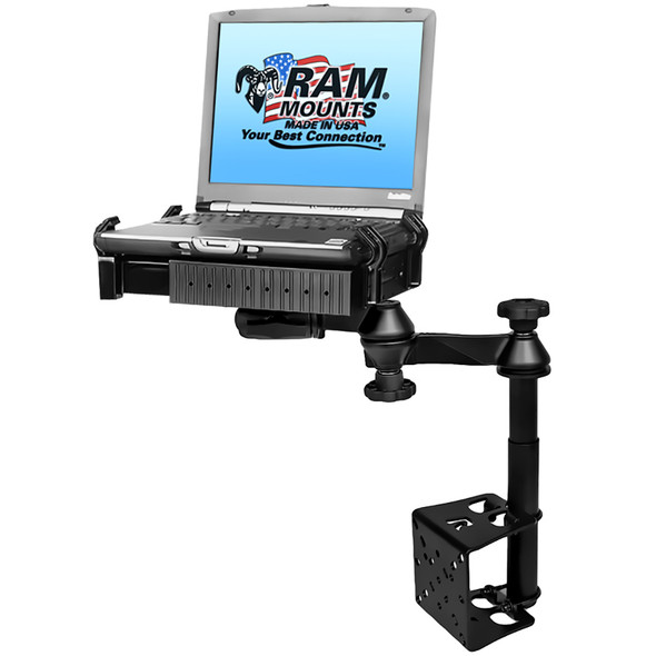 RAM Mounting Systems RAM-VB-184T-SW1 Vertical Drill-Down Laptop Mount for Trucks and Vehicles
