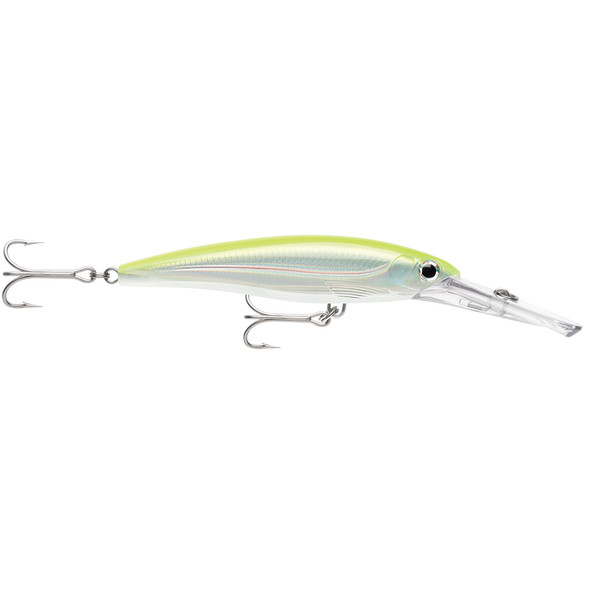 Rapala X-Rap Magnum 30 Silver Fluorescent Chartreuse Lure - Deep Diving Saltwater Fishing Lure