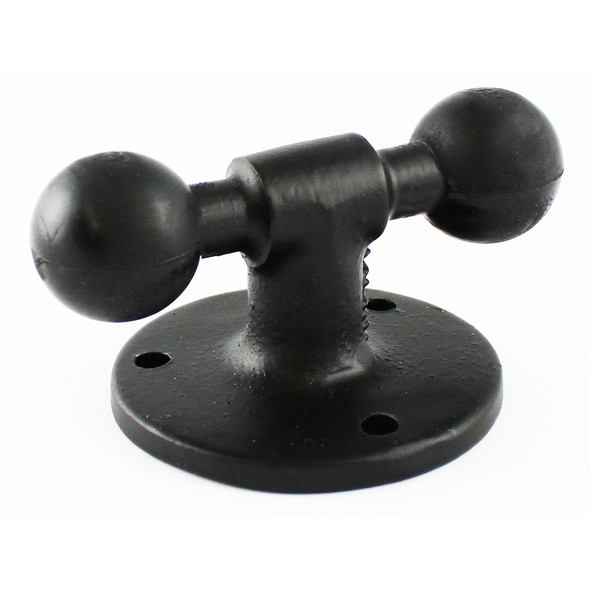 RAM Mounting Systems RAM-B-217U 2.5-inch Round Base with Double Ball and 1-inch Rubber Balls