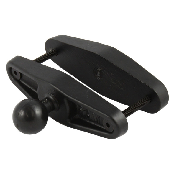 RAM Mounting Systems Square Post Base Clamp 5-Inch Wide with 1.5-Inch Rubber Ball