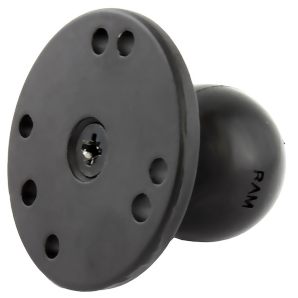 RAM Mounting Systems 2.5-inch Round Base with 1.5-inch Ball and AMPs Pattern – Model RAM-202U-MT1