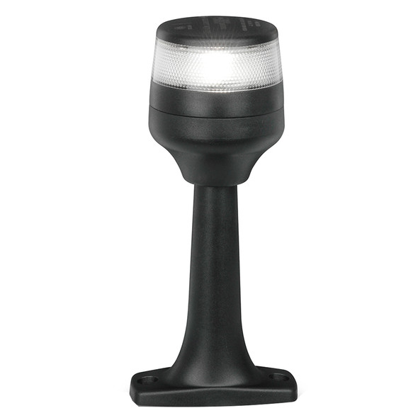 Hella Marine NaviLED 360 Compact All Round Lamp – 2 Nautical Miles, 6-Inch Fixed Mount, Black
