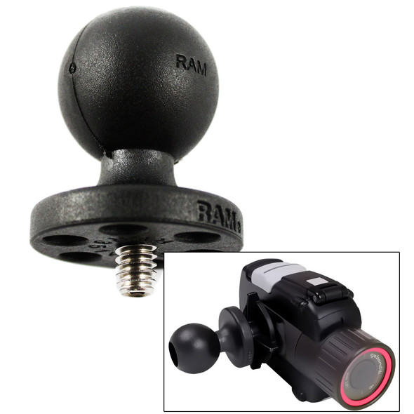 RAM Mounting Systems Composite 1-Inch Ball with 1/4-20 Stud for Cameras and Camcorders