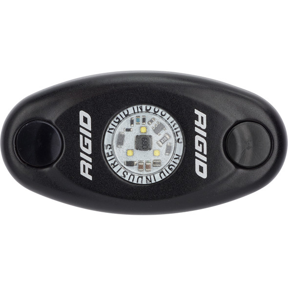 RIGID Industries A-Series Black Low Power Red LED Light - Single