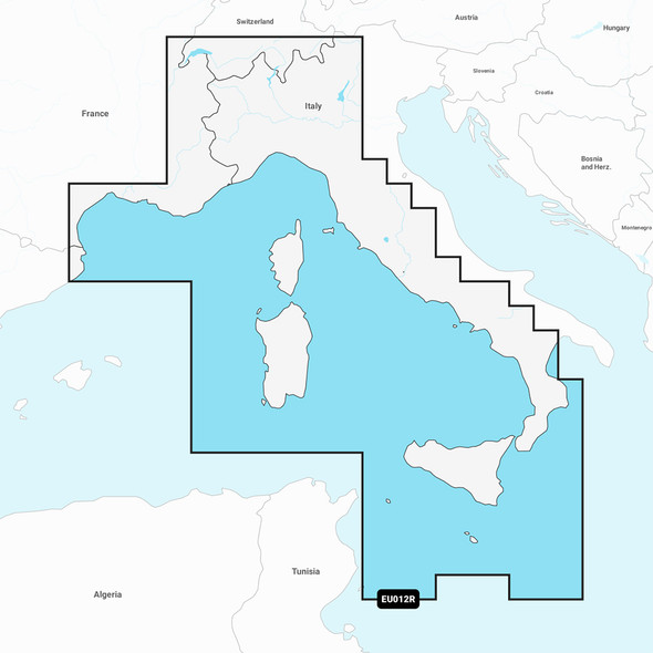 Garmin Navionics Vision+ NVEU012R Marine Chart for Mediterranean Sea, Central & West