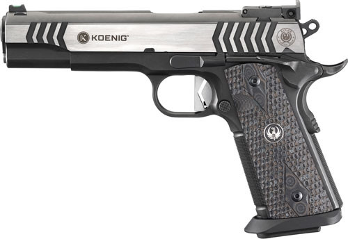 Ruger SR1911 Doug Koenig Edition 9mm Luger Semi-Auto Pistols with Competition Barrel and G10 Grips