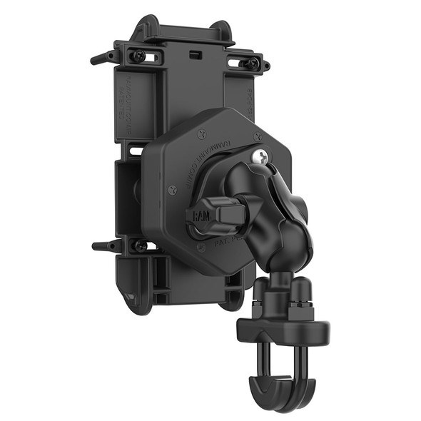RAM Mounting Systems RAM Quick-Grip XL Phone Mount with Vibe-Safe & U-Bolt Base - Short
