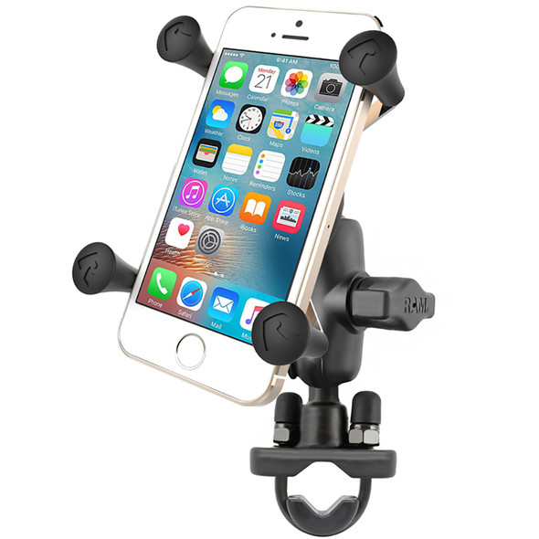 RAM Mounting Systems X-Grip Phone Mount with Handlebar U-Bolt Base (Part # RAM-B-149Z-A-UN7U)
