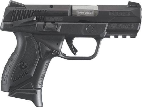 Ruger American Compact 9mm Semi-Auto Pistol with 17+1 Capacity and Adjustable Sights