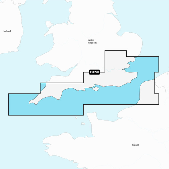Garmin Navionics Vision+ NVEU074R Marine Chart for England South Coast and France