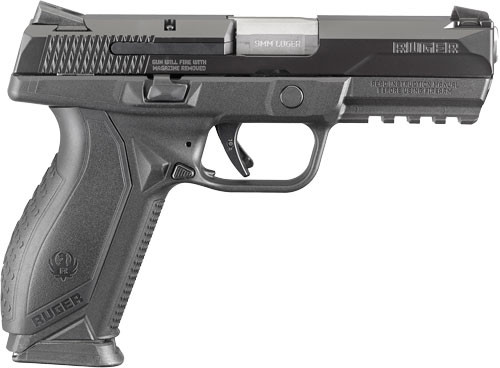 Ruger American 9mm Luger Semi-Auto Pistol with Picatinny Rail and Adjustable Sights