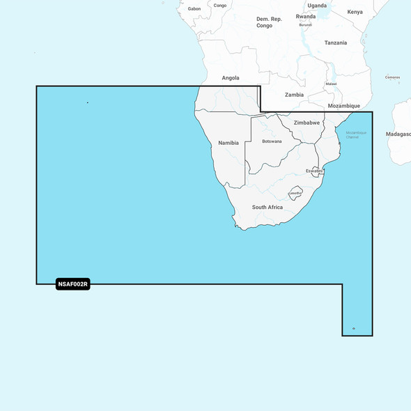Garmin Navionics+ NSAF002R Africa South Marine Chart for Coastal Navigation
