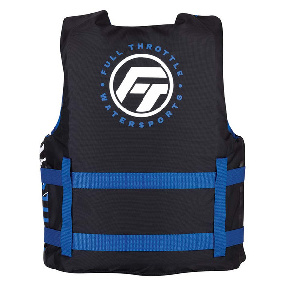 Full Throttle Youth Nylon Life Jacket - Blue/Black, Model 112200-500-002-22