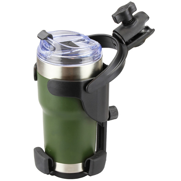 RAM Mounts Level Cup XL with Single Socket for B Size 1" Ball - Universal Beverage Holder for Larger Cups and Bottles
