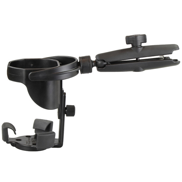 RAM Mounts Level Cup XL with Long Double Socket Arm – Versatile Beverage Holder for Insulated Cups and Water Bottles