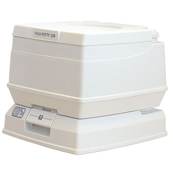 Dock Edge Visa Potty Portable Toilet - 8L for Camping, RVs, and Outdoor Use