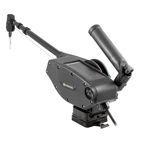 Cannon Magnum 10 Electric Downrigger with Stainless Steel Telescopic Boom and Quick Retrieval