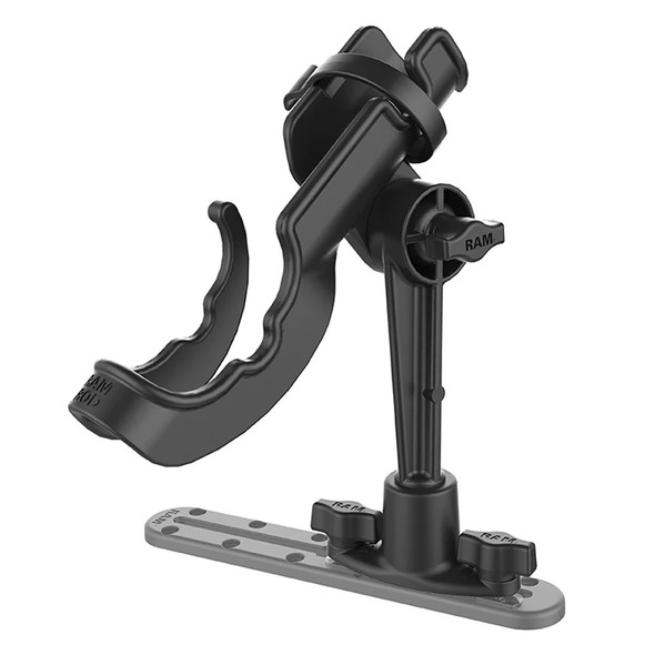 RAM Mounting Systems RAM ROD Fishing Rod Holder with Dual T-Bolt Track Base - Part Number RAP-114-421