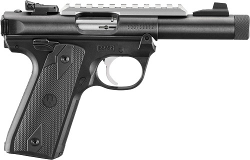 Ruger Mark IV 22/45 .22 Long Rifle Semi-Auto Pistol with Threaded Barrel and Picatinny Rail