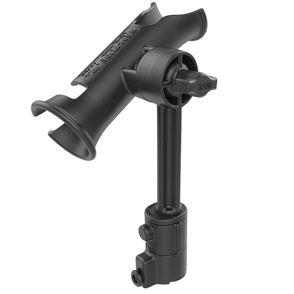 RAM Mounting Systems RAM Tube Jr. Holder with Universal Adapt-A-Post Track Base - 6 Inch Post